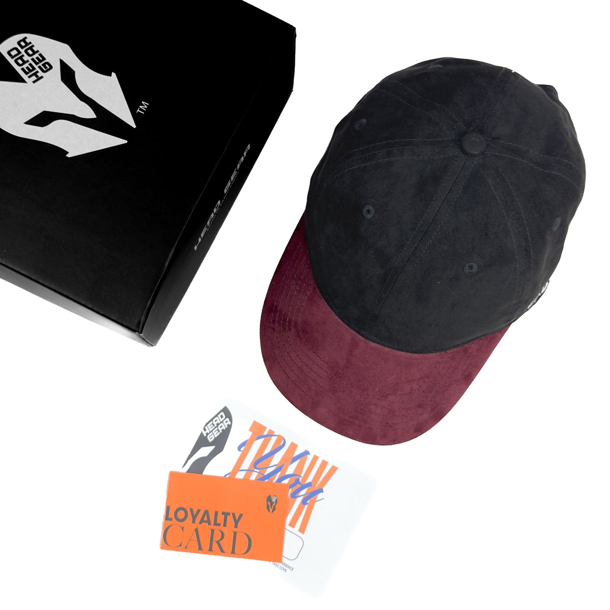 HEAD GEAR BLACK RED WINE DUAL TONE CAP – Head Gear