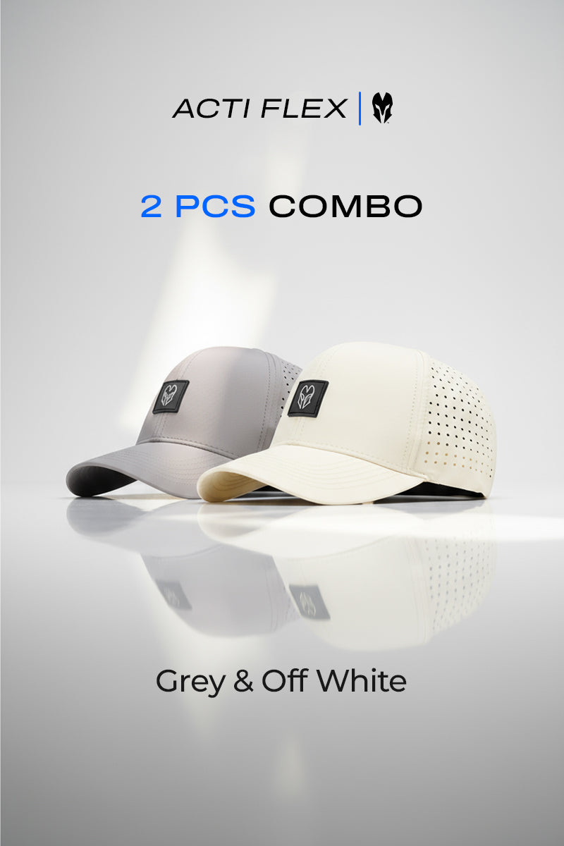 2 PCS COMBO OF GREY AND OFF WHITE ACTI FLEX