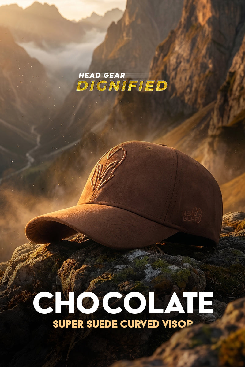 HEAD GEAR CHOCOLATE SUPER SUEDE CURVED VISOR CAP
