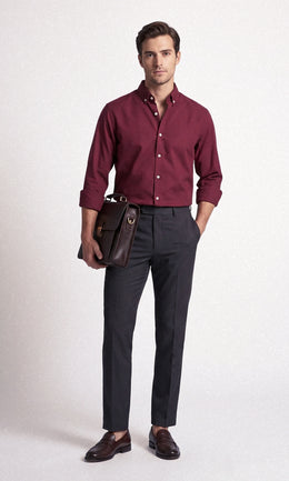 FOUNDER'S SOLID SHIRT - MAROON