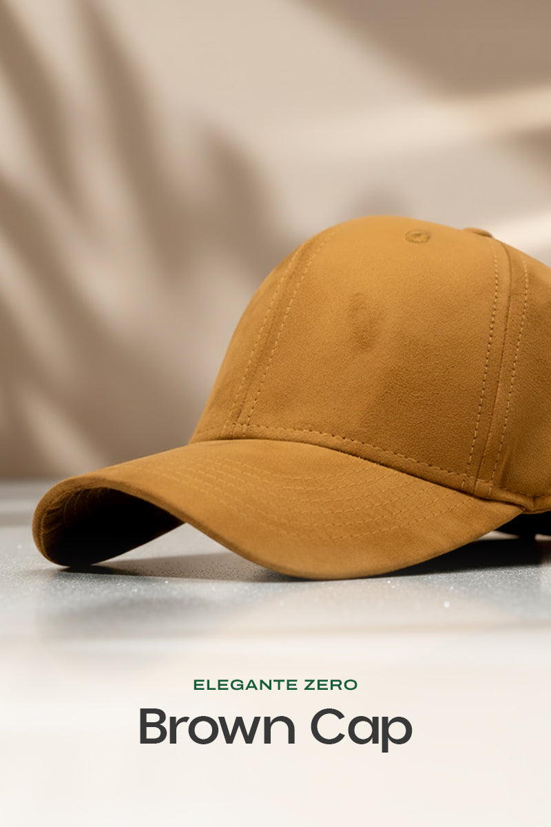 HEAD GEAR ELEGANTE ZERO BROWN CAP (NO LOGO)