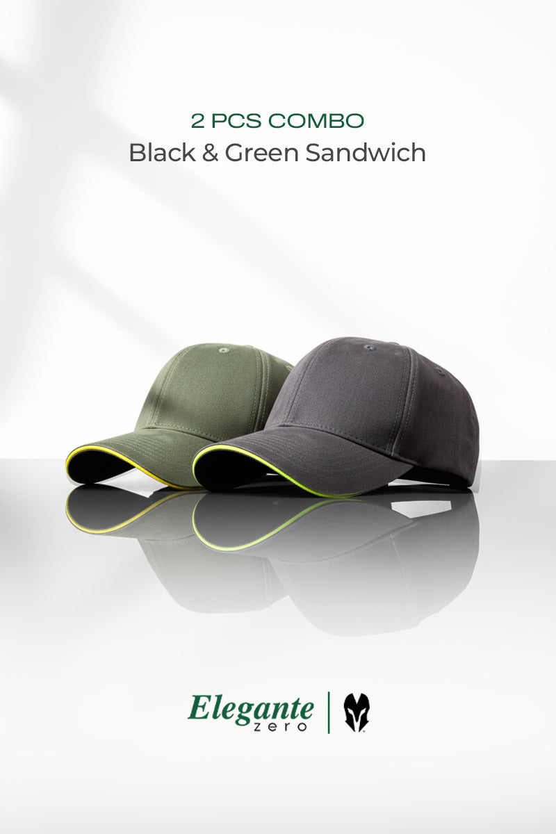 2 PCS COMBO OF BLACK AND GREEN SANDWICH ELEGANTE ZERO
