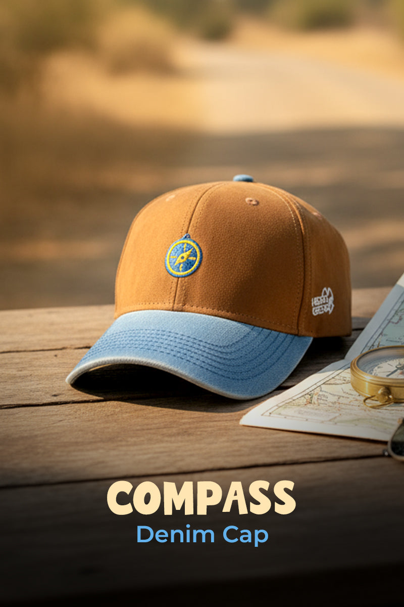 HEAD GEAR COMPASS DENIM CAP