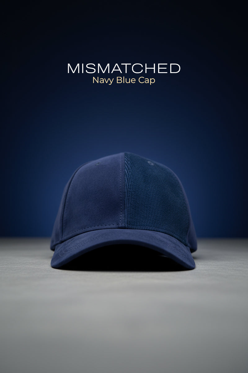 HEAD GEAR MISMATCHED NAVY BLUE CAP