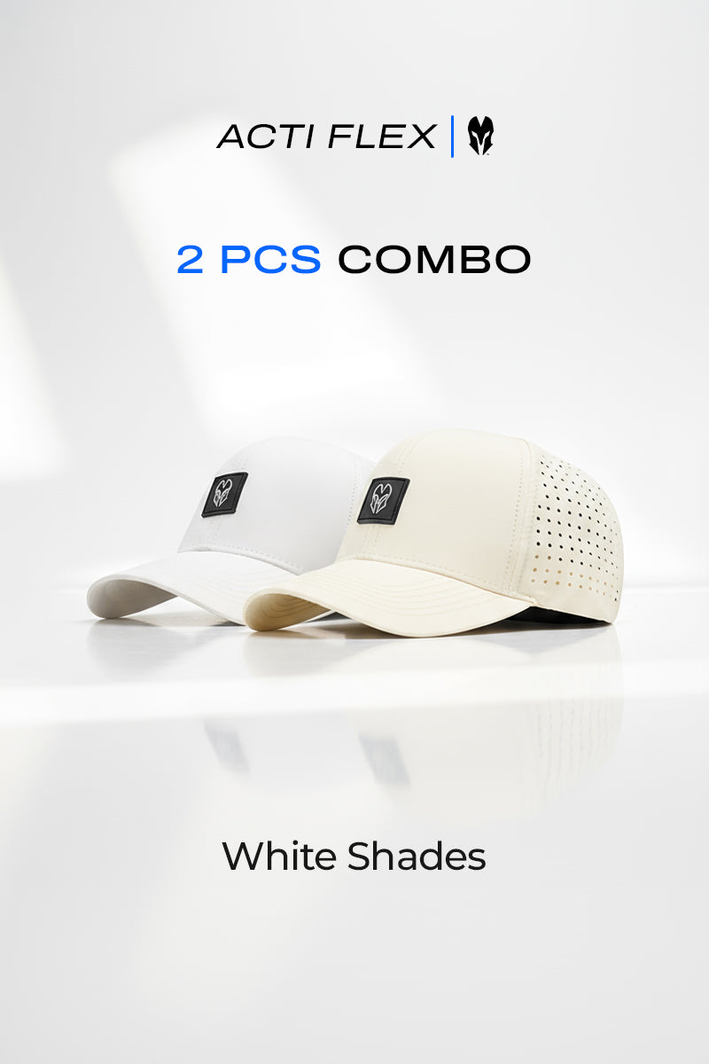 2 PCS COMBO OF WHITE SHADES ACTI FLEX