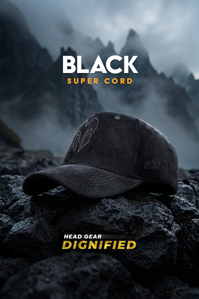 HEAD GEAR BLACK SUPER CORD CAP