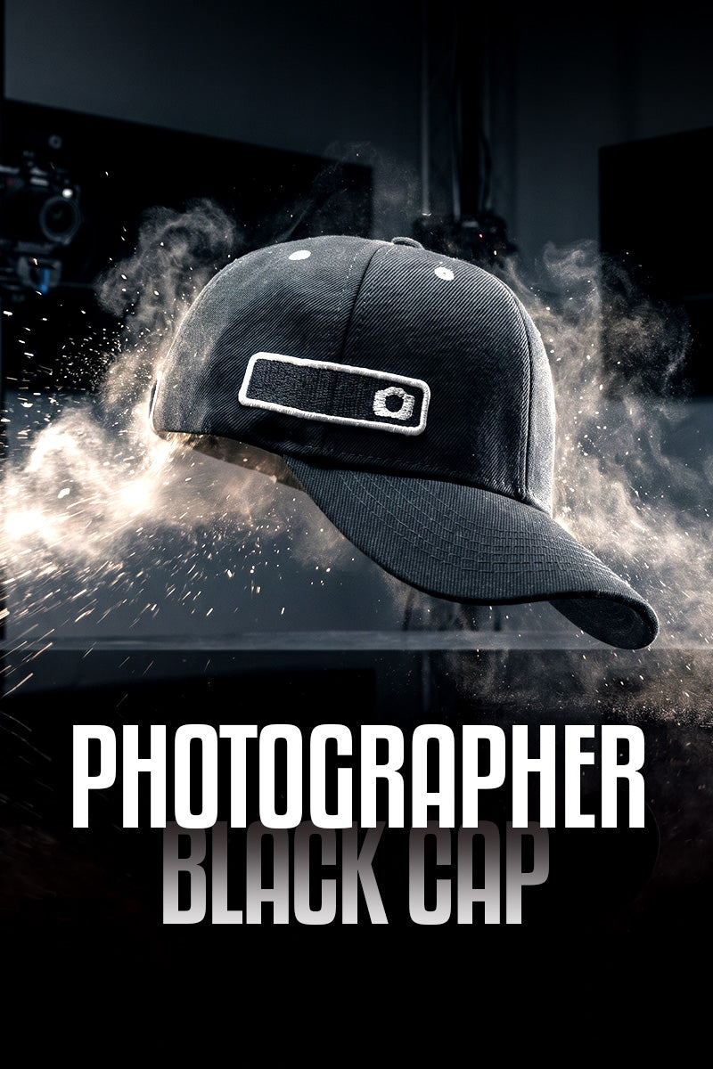 HEAD GEAR PHOTOGRAPHER BLACK CAP