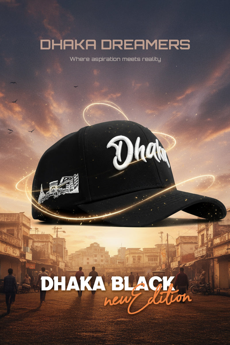 DHAKA BLACK NEW EDITION HEAD GEAR CAP