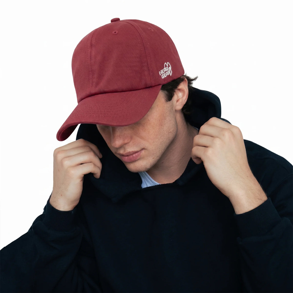 HEAD GEAR SOLID MAROON CAP