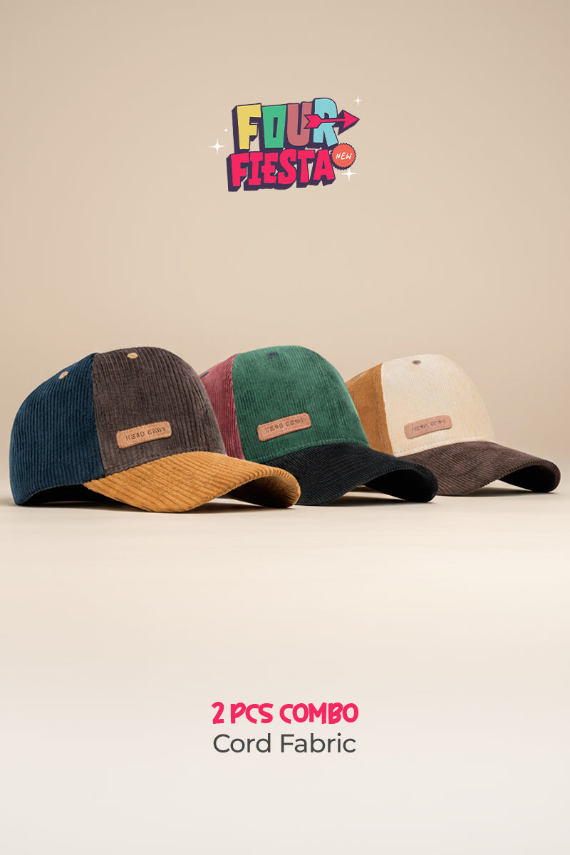 3 PCS COMBO OF CORD FABRIC FOUR FIESTA