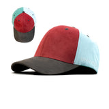 HEAD GEAR GREY RED FIESTA FOUR CAP SUEDE EDITION