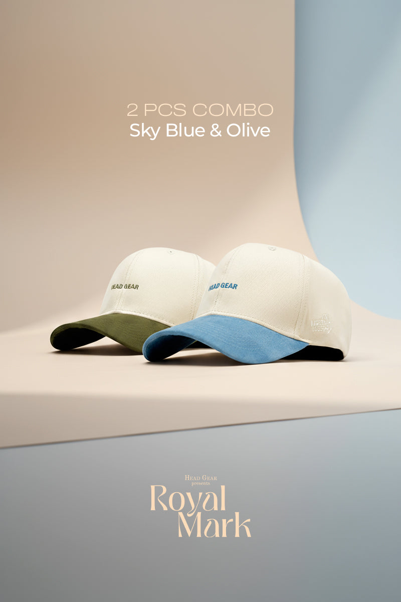 2 PCS COMBO OF SKY BLUE AND OLIVE ROYAL MARK