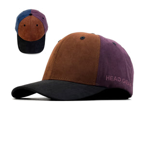 HEAD GEAR BLACK CHOCOLATE FIESTA FOUR CAP SUEDE EDITION