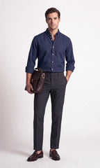 FOUNDER'S SOLID SHIRT - NAVY BLUE