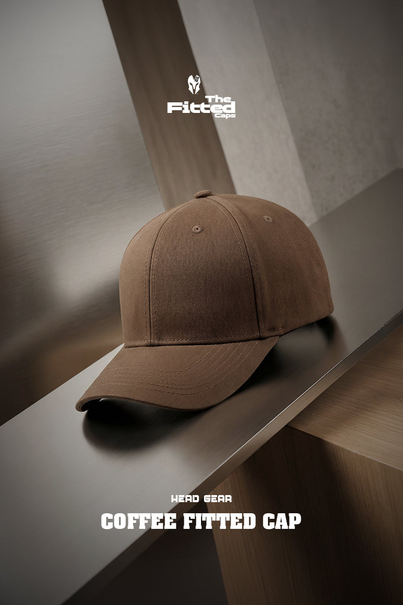 HEAD GEAR SOLID COFFEE FITTED CAP