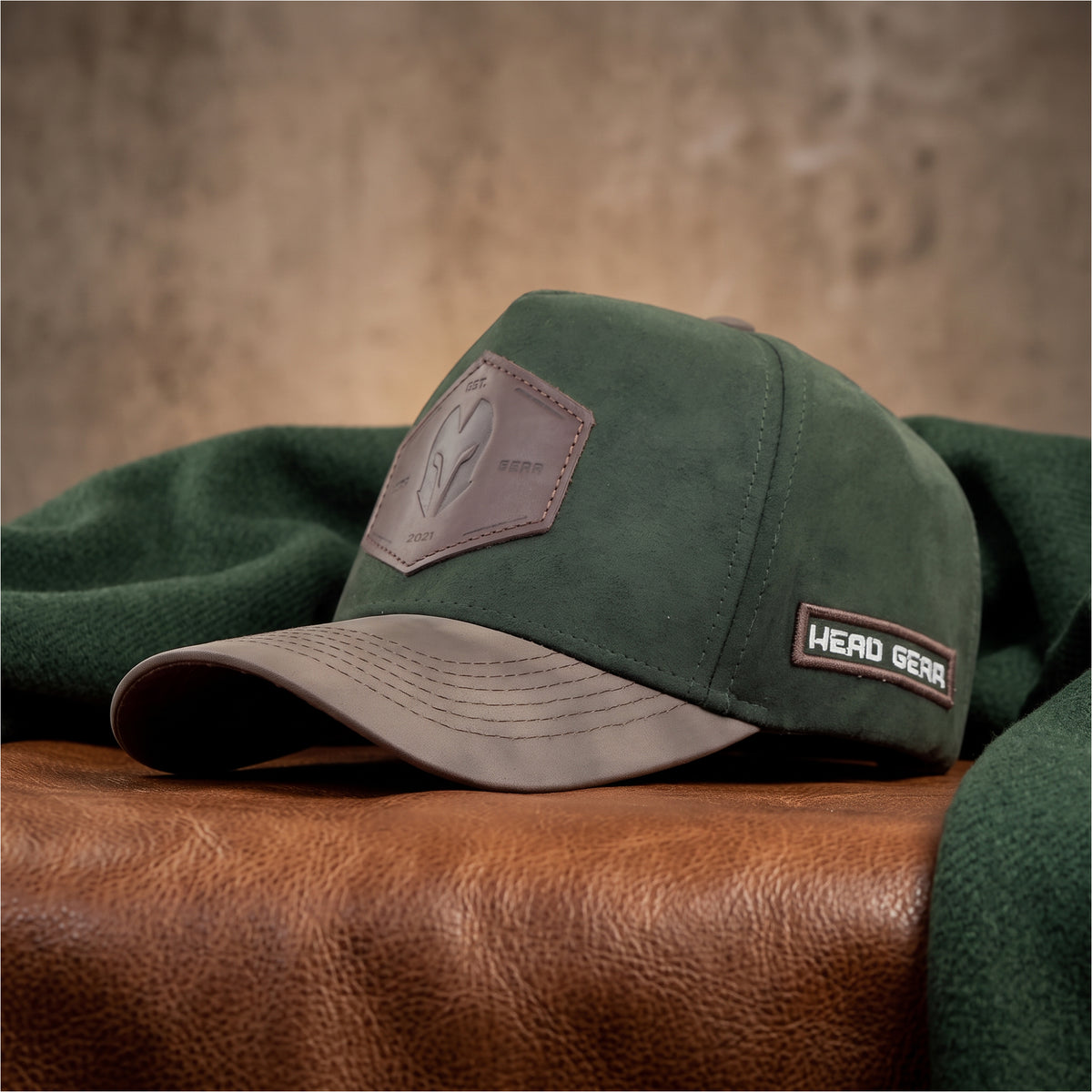 HEAD GEAR HG CORE LEATHER PATCH CAP - HGCH09