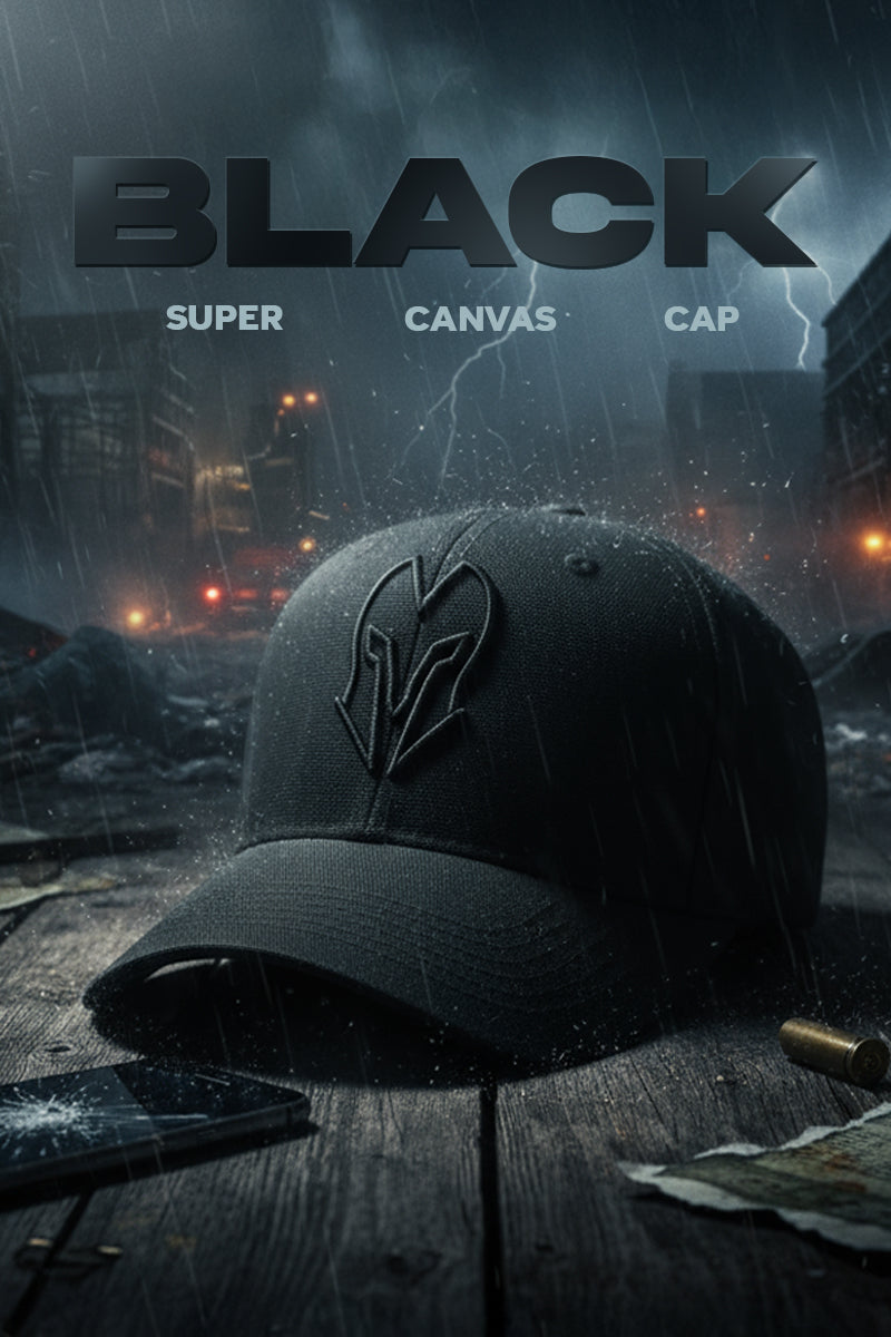 HEAD GEAR BLACK SUPER CANVAS CAP
