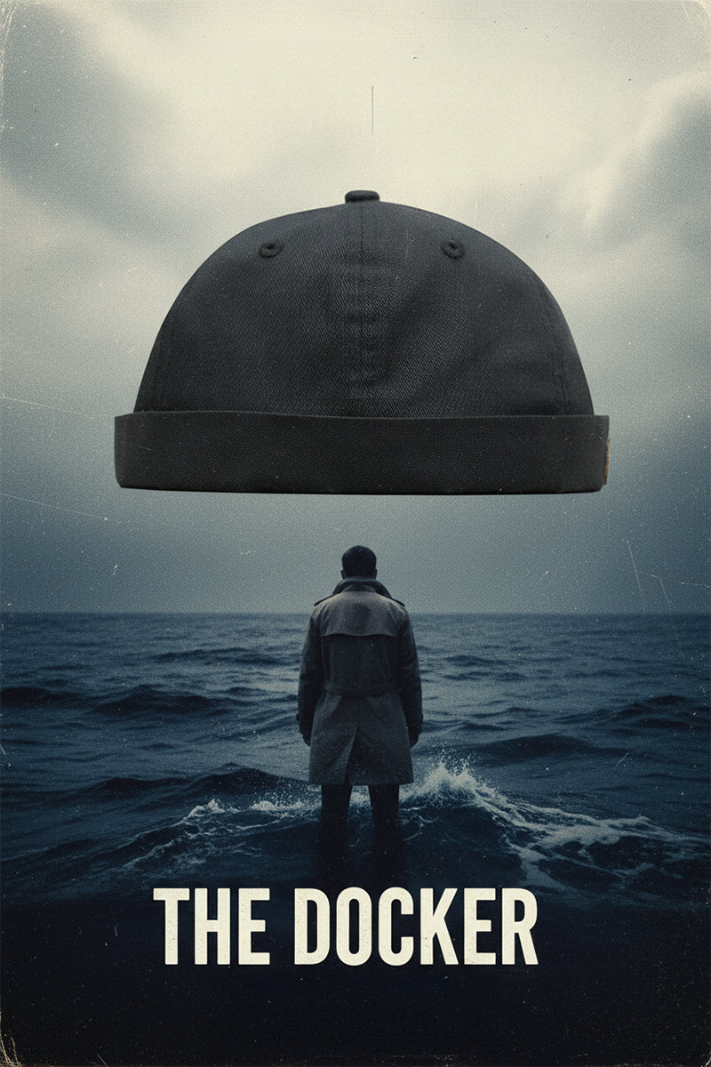 HEAD GEAR BASIC BLACK DOCKER CAP