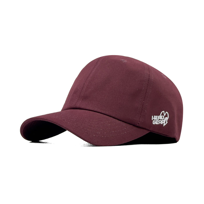 HEAD GEAR SOLID MAROON CAP