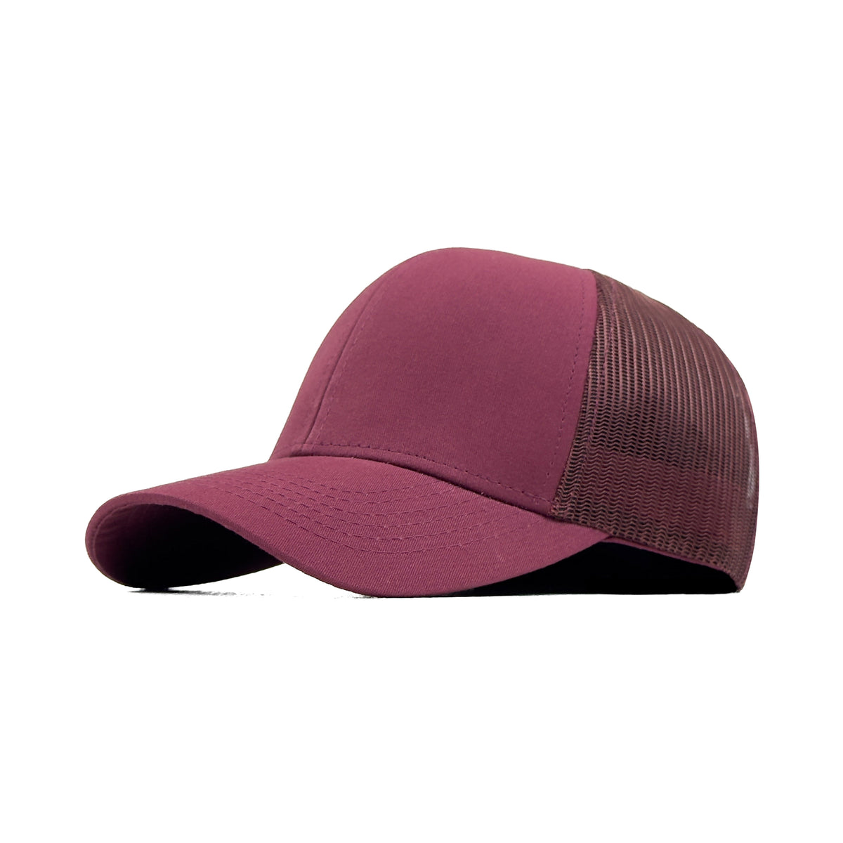 HEAD GEAR SOLID MAROON TRUCKER CAP