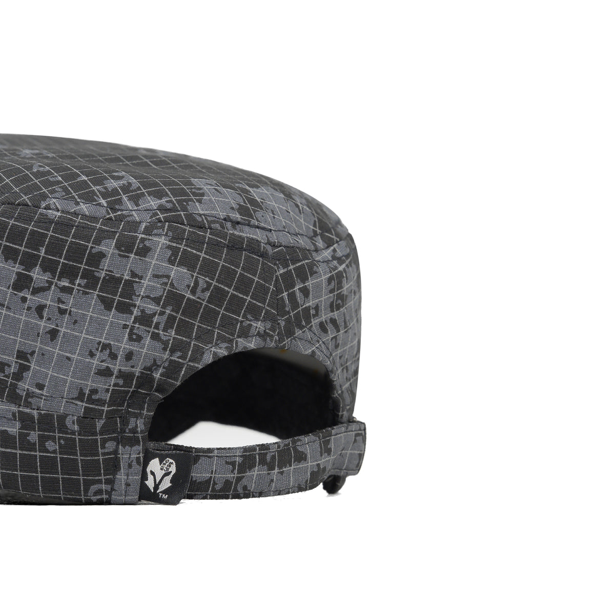 HEAD GEAR GREY WITH LEATHER PATCH CAPTAIN'S CAP