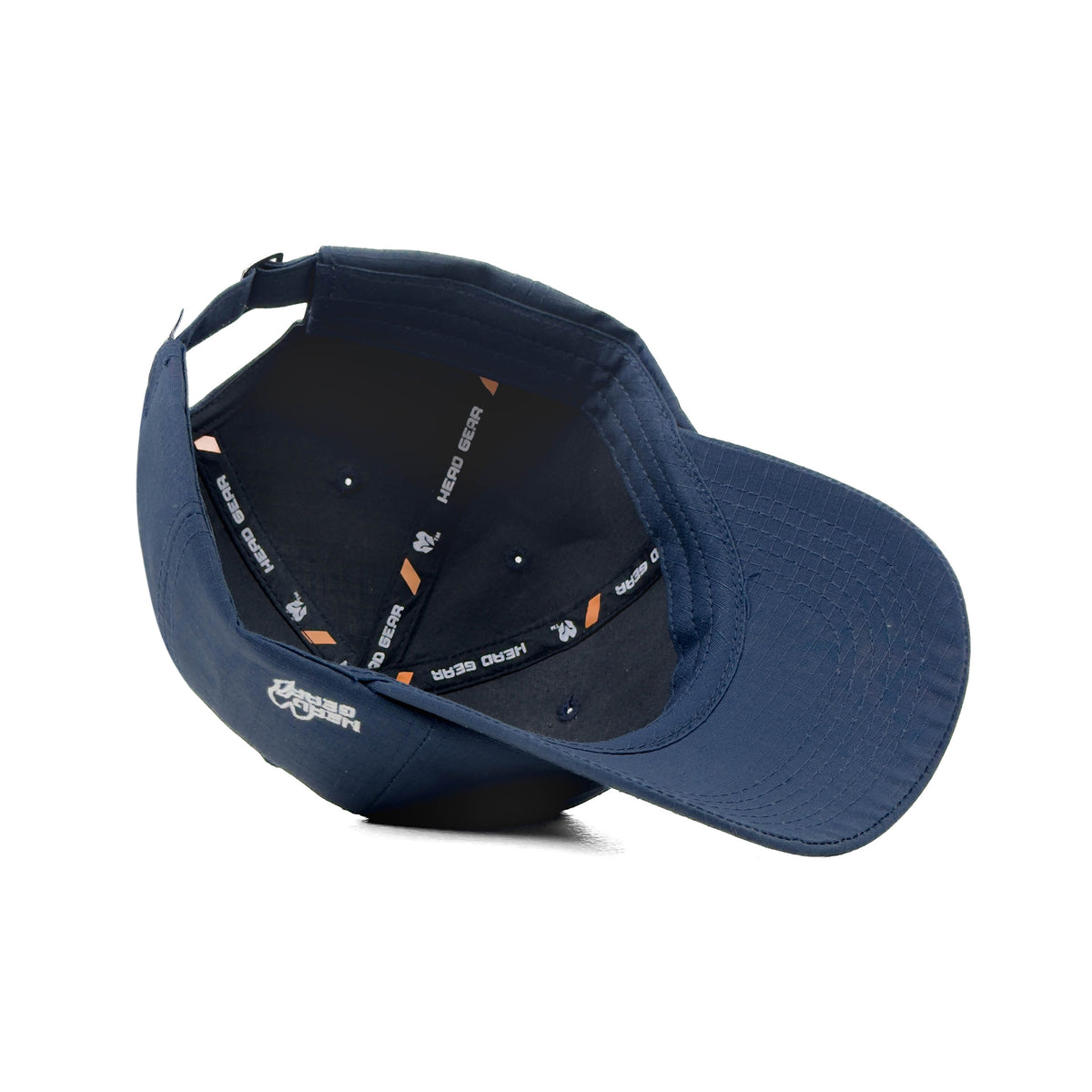 HEAD GEAR SOLID NAVY BLUE TEXTURED TWILL CAP