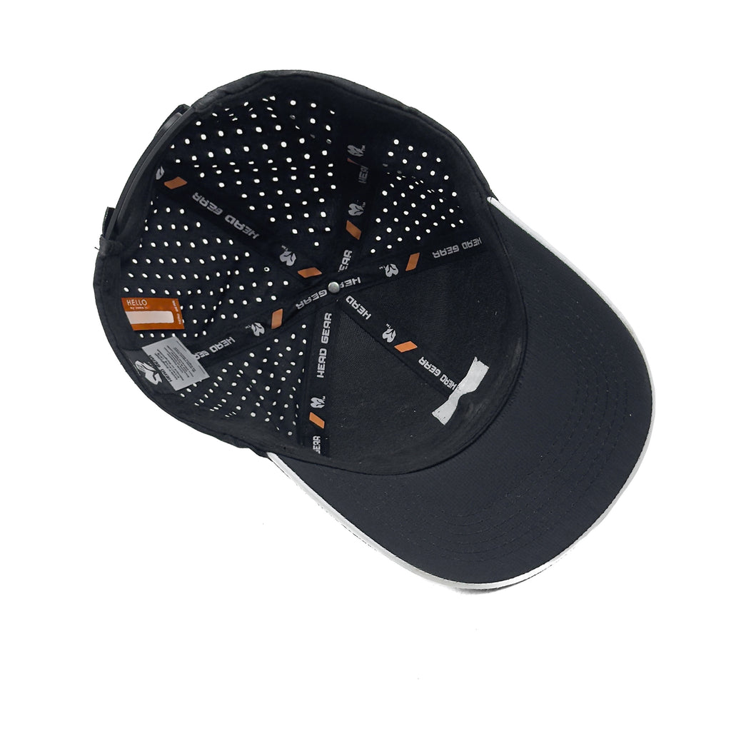 HEAD GEAR BLACK ACTI FLEX STRIKE SANDWICH CAP