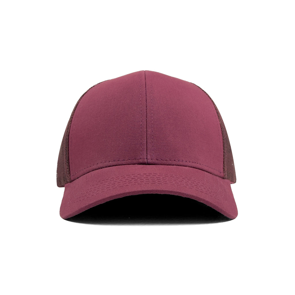 HEAD GEAR SOLID MAROON TRUCKER CAP