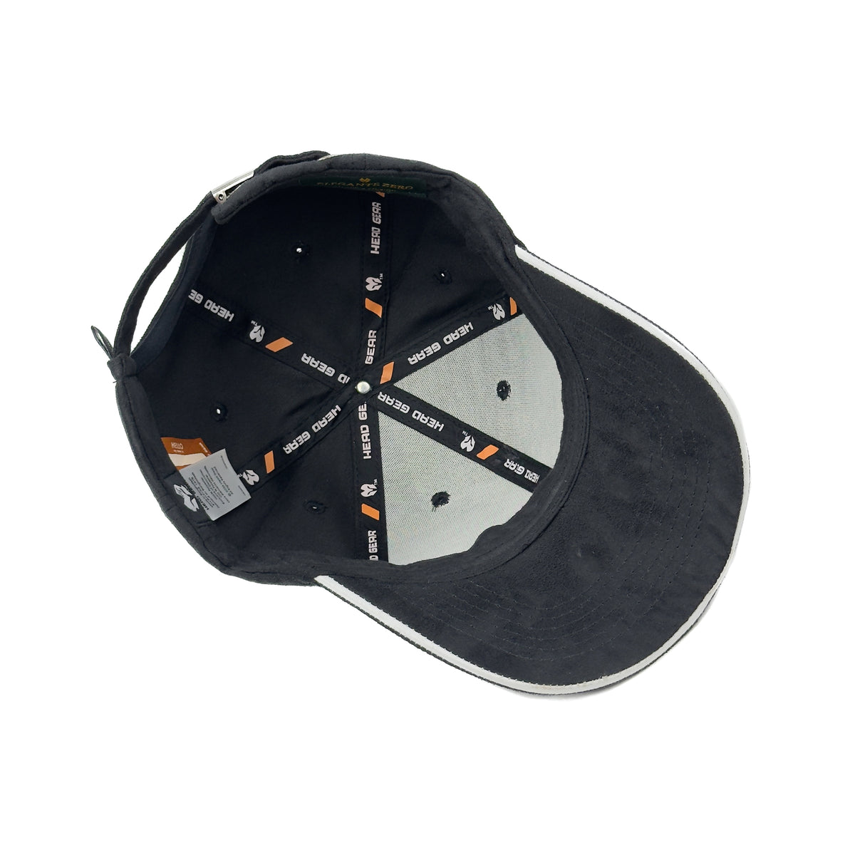 HEAD GEAR ELEGANTE ZERO BLACK SANDWICH CAP (NO LOGO)