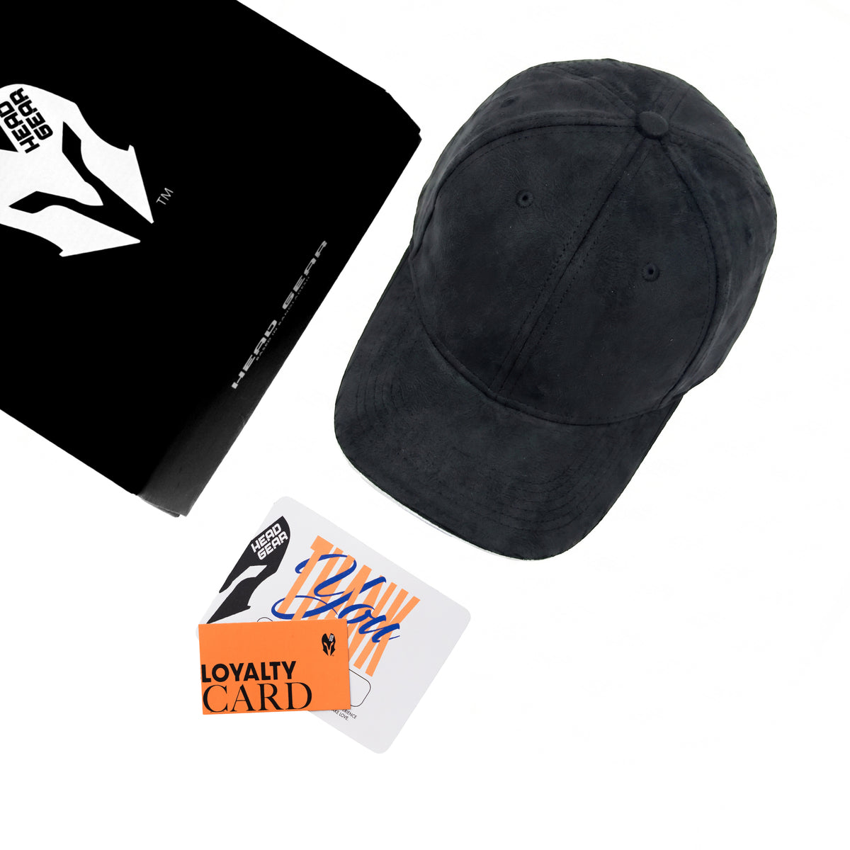HEAD GEAR ELEGANTE ZERO BLACK SANDWICH CAP (NO LOGO)