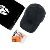 HEAD GEAR ELEGANTE ZERO BLACK SANDWICH CAP (NO LOGO)