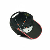 HEAD GEAR ELEGANTE ZERO BLACK SANDWICH ORANGE CAP (NO LOGO)