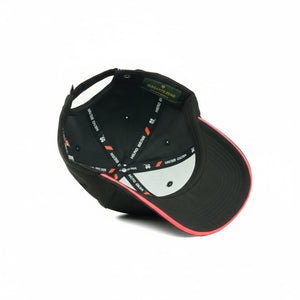 HEAD GEAR ELEGANTE ZERO BLACK SANDWICH ORANGE CAP (NO LOGO)