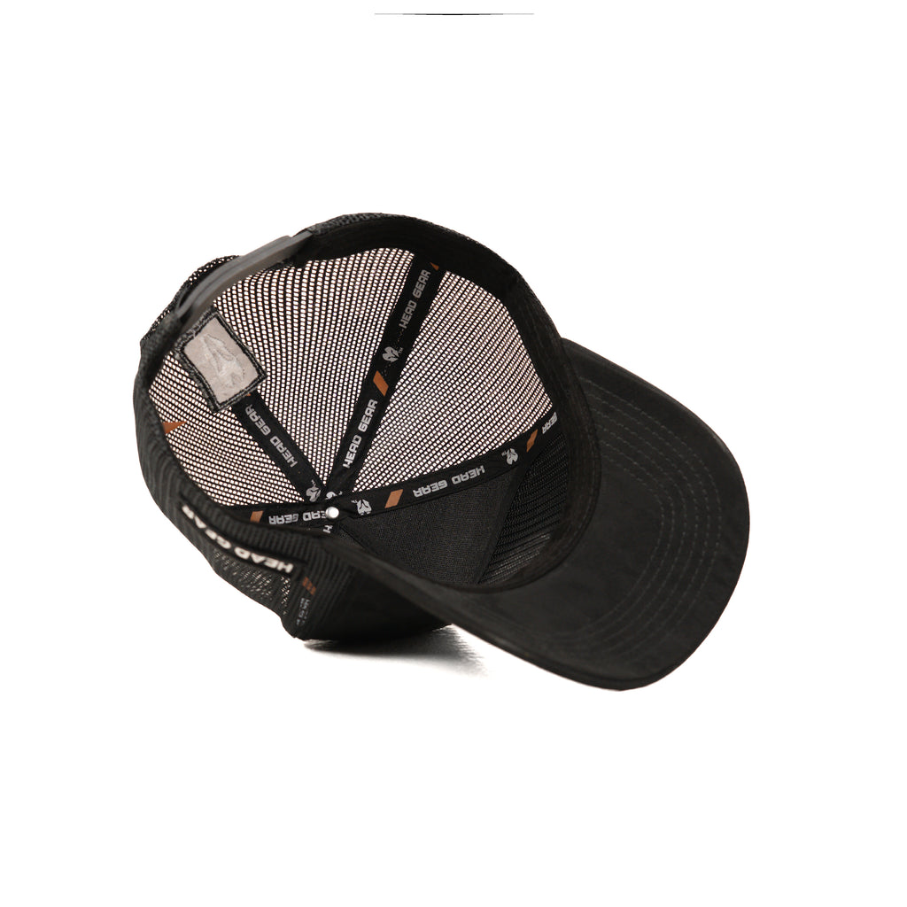 HEAD GEAR BLACK MAZE TRUCKER CAP