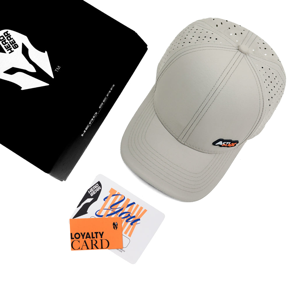 HEAD GEAR LIGHT GREY ACTI FLEX SIGNATURE SANDWICH CAP