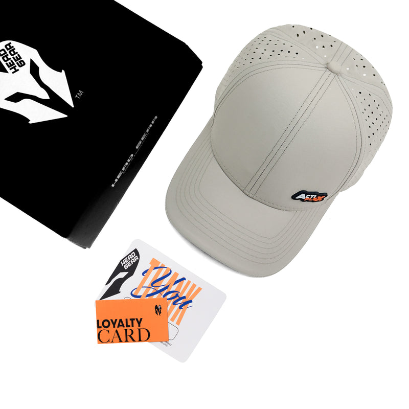 HEAD GEAR LIGHT GREY ACTI FLEX SIGNATURE SANDWICH CAP
