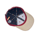 HEAD GEAR STUBBORN MAROON AND OFF-WHITE CAP