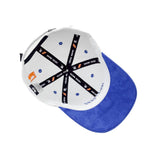 HEAD GEAR DOPE WHITE AND BLUE CAP