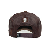 HEAD GEAR DARK CHOCOLATE SUPER SUEDE TRUCKER CAP