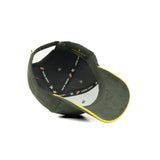 HEAD GEAR ELEGANTE ZERO GREEN SANDWICH YELLOW CAP (NO LOGO)