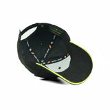 HEAD GEAR ELEGANTE ZERO BLACK SANDWICH NEON CAP (NO LOGO)