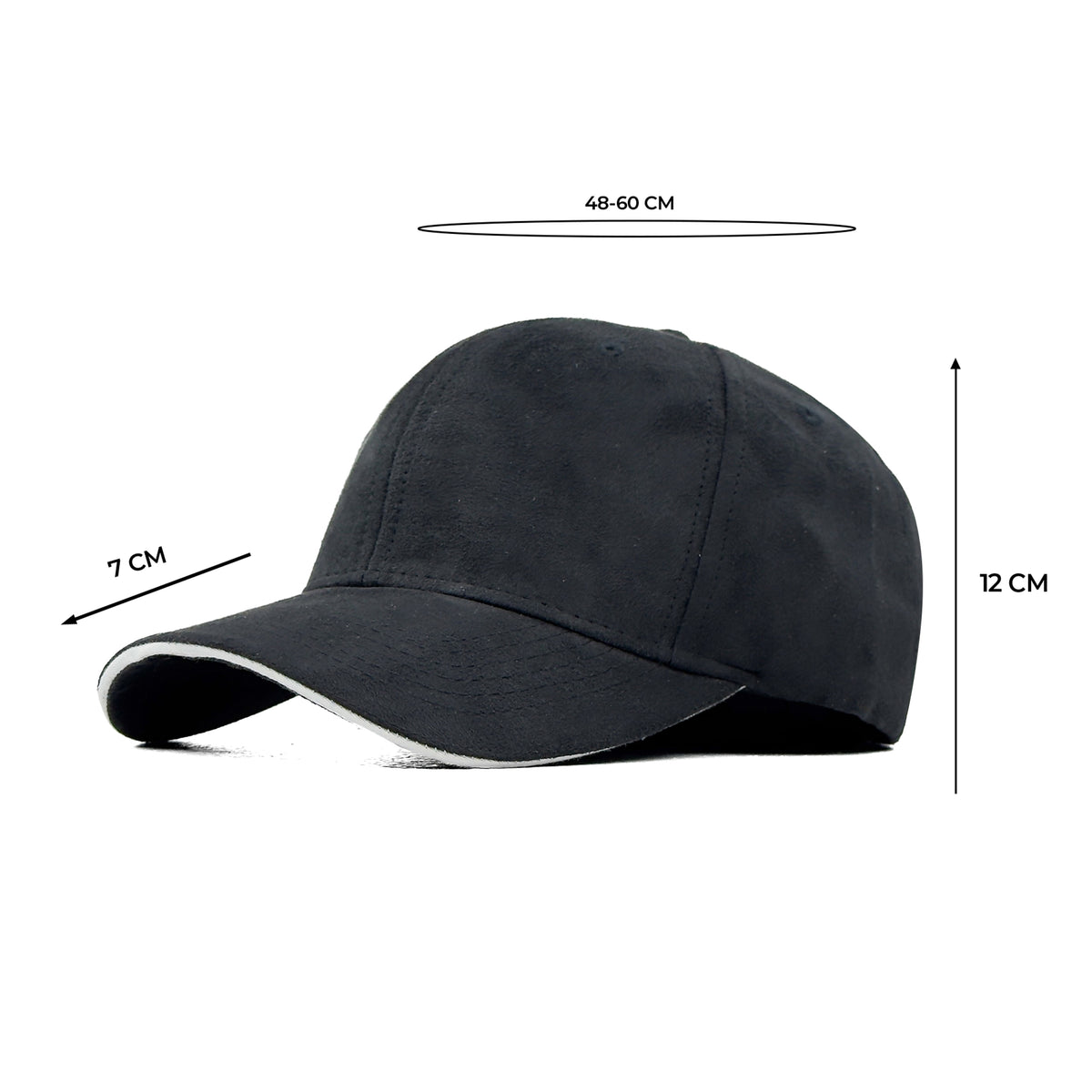 HEAD GEAR ELEGANTE ZERO BLACK SANDWICH CAP (NO LOGO)