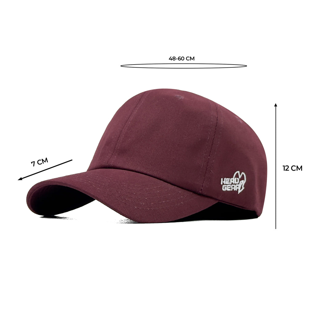 HEAD GEAR SOLID MAROON CAP
