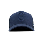 HEAD GEAR BLUE SUPER SUEDE TRUCKER CAP
