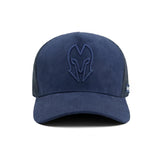 HEAD GEAR BLUE SUPER SUEDE TRUCKER CAP