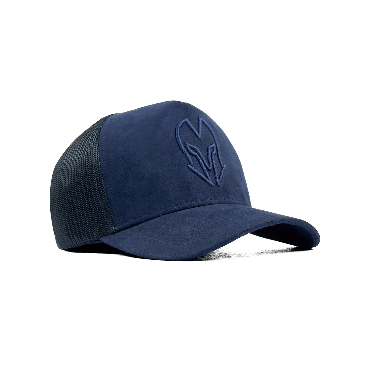 HEAD GEAR BLUE SUPER SUEDE TRUCKER CAP
