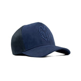HEAD GEAR BLUE SUPER SUEDE TRUCKER CAP