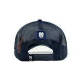 HEAD GEAR BLUE SUPER SUEDE TRUCKER CAP