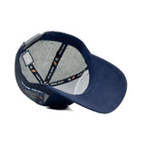 HEAD GEAR BLUE SUPER SUEDE TRUCKER CAP