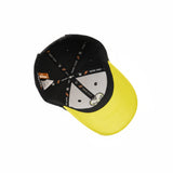 HEAD GEAR BLACK AND NEON REDEFINED SUEDE CAP